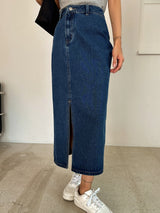 Buy SHEIN DAZY High Waist Split Thigh Denim Skirt in Pakistan