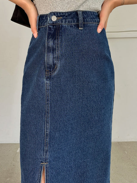 Buy SHEIN DAZY High Waist Split Thigh Denim Skirt in Pakistan