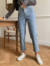 Buy SHEIN DAZY High Waist Straight Leg Cropped Jeans in Pakistan