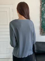 Buy SHEIN DAZY Ribbed Knit Lettuce Trim Tee in Pakistan