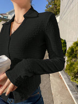 Buy SHEIN DAZY Solid Button Front Shirt in Pakistan