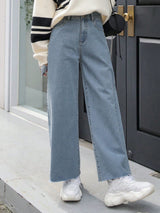 Buy SHEIN DAZY Wide Leg Pocket Detail Jeans in Pakistan