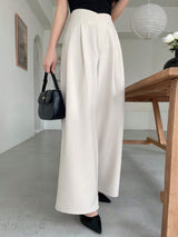 Buy SHEIN DAZY Women's Asymmetric Waist Wide Leg Pants in Pakistan