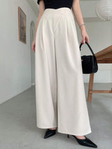 Buy SHEIN DAZY Women's Asymmetric Waist Wide Leg Pants in Pakistan