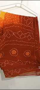 Orange Chunri dupatta | Women Accessories | Worn once