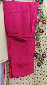 AA Collection Studio | Off-White Party Wear | Women Locally Mdae Formals | Medium | Worn Once