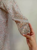 Beige Printed Maxi Abaya | Women Accessories | Medium | New