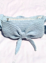 Sky Blue Crochet Bag | Women Bags | Medium | New