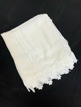 Dyeable Chiffon Lace Dupatta | Women Accessories | Duppata | Large | Brand New