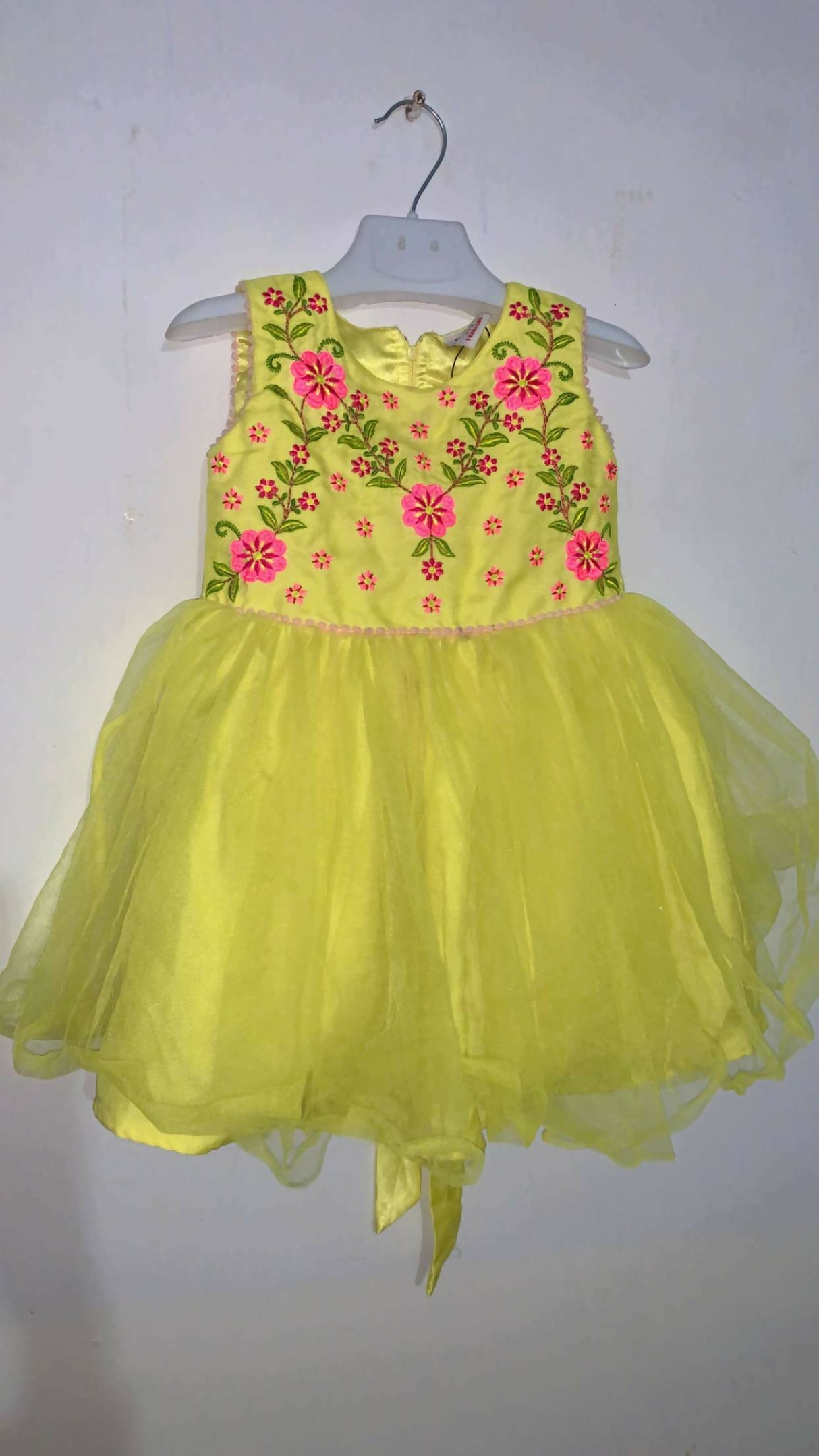 Bacha Party | Yellow Frock | Girls Skirts & Dresses | Size:2 to 3 Yrs | Preloved
