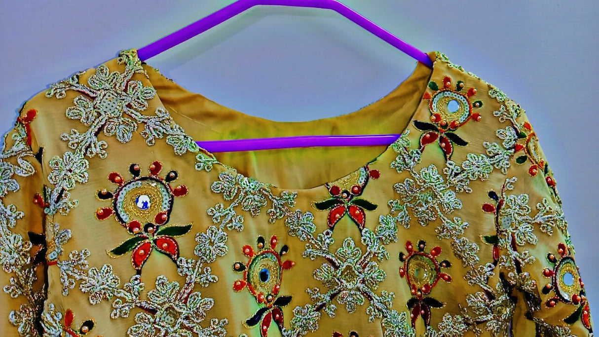 Full Embroidered Shirt | Women Locally Made Foramls | Small | Worn Once