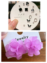 Pack of 7 pairs of earrings & flower stud (752-909) | Women Jewelry | Earrings | New