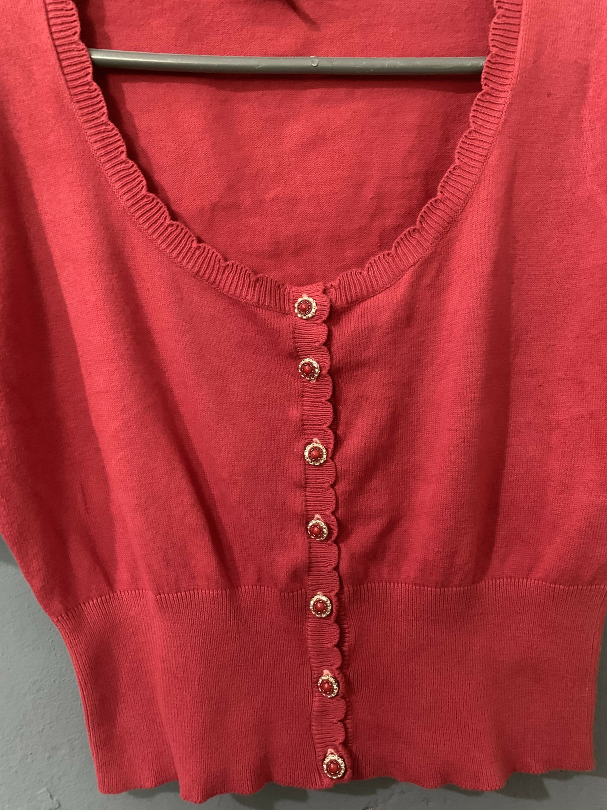 Women Red Top | Women Tops & Shirts | Medium | Worn Once