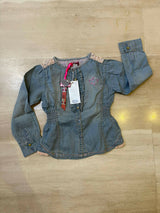 Chico | Blue Denim Shirt | Girls Tops & Shirts | Size 3 yr | Brand New with Tags