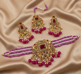 Rectangle Pearl Drop Choker Set-00265 | Women Jewelry | Wedding Jewelry & Sets | Brand New