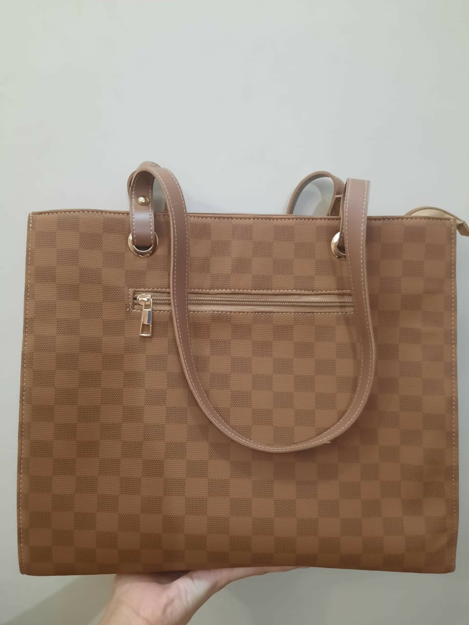 Brown Leather Bag | Women Bags | Size : 12x14 | New