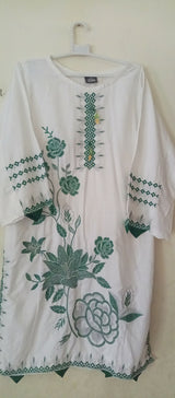 Embroidered 3Pcs Suit | Women Locally Made Kurta | Medium | New