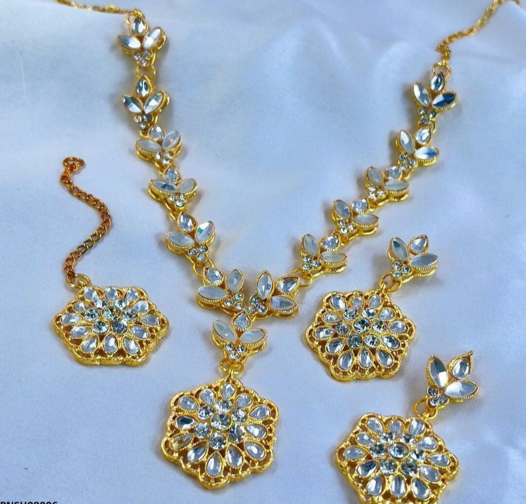 Tear/Flower Drop Necklace Set-00006 | Women Jewelry | Wedding Jewelry & Sets | Brand New
