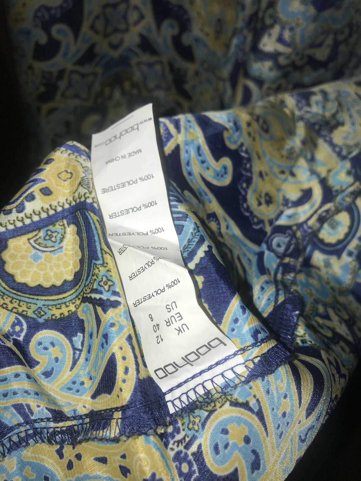 White and Blue Front Open Kurta | Women Locally Made Kurta | Small | New