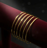 Luxury Gold Bangles- set of 6 - ch122 | Women Jewelry | Bangles & bracelets | Size: 2.2 to 2.5 | Brand New