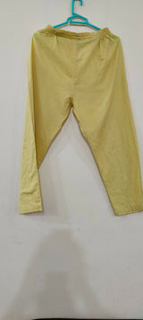 Embroidered 2 PC Dress | Women Locally Made Kurta | Yellow | Small | Preloved