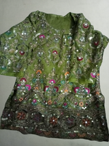 Green Mehndi Lehnga | Women Bridals | Medium | Worn Once
