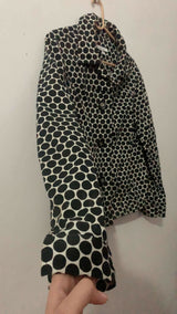 Winter Black & White Coat | Women Sweaters & Jackets | Medium | Preloved