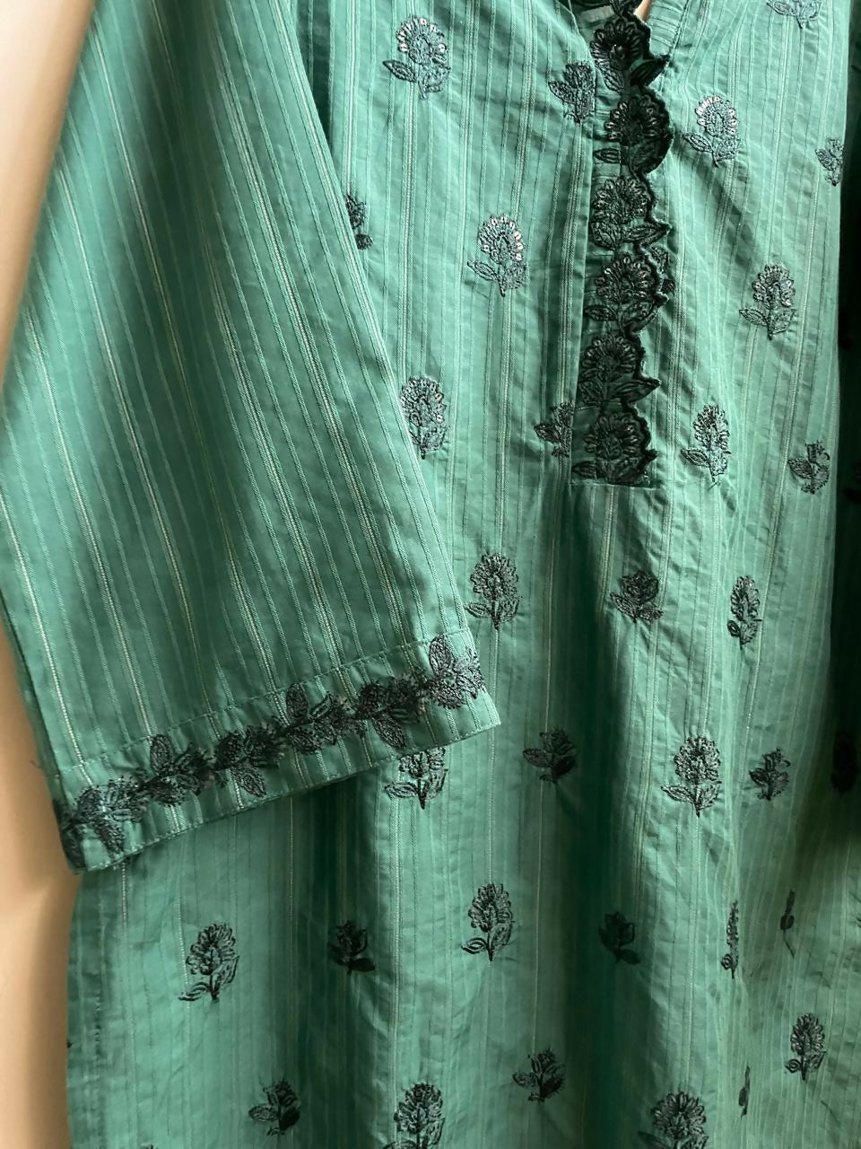 Saya | Women Branded Kurta | Teal Green | Small | Brand New