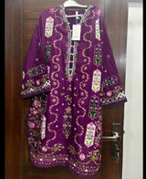 Ethnc | Women Branded Kurta | Purple Kurta | Medium | New