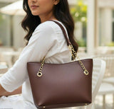Chain Ladies Tote Bag-(00080-00082) Handbags for Women | Women Bags | Large | Brand New