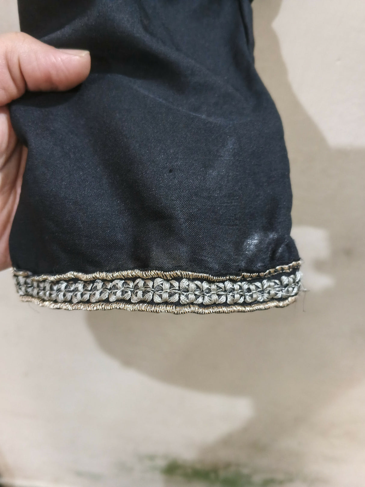 Black Organza Suit | Girls Shalwar Kameez | Small | Worn Once
