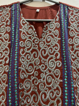 3PC Embroidered Suit | Women Locally Made Kurta | Small | New