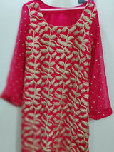 Shocking Pink 2Pcs | Women Locally Made Formals | Large | New