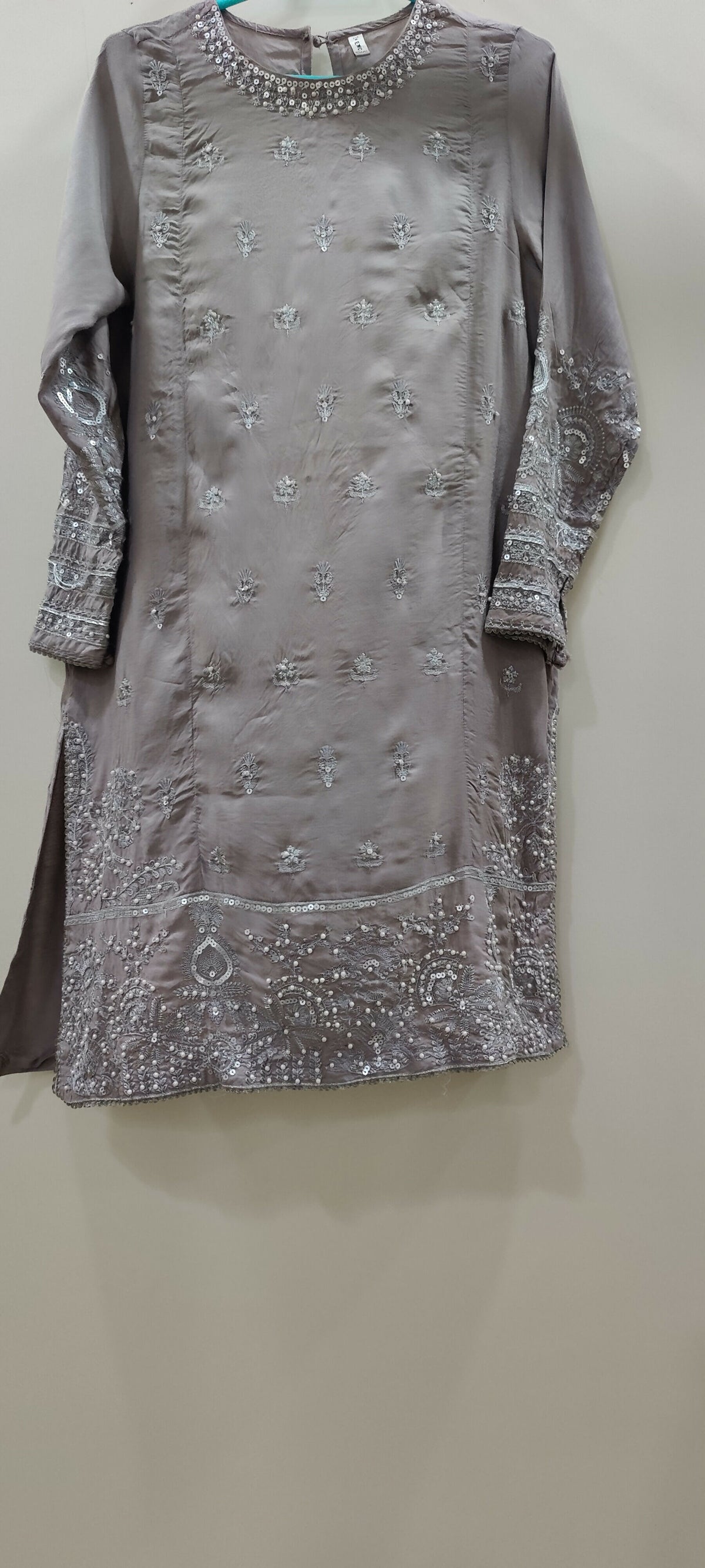 Ethnc | Women Branded Kurta | Grey | Small | Preloved