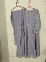 Maria B | Women Branded Kurta | Grey | XLarge | Preloved