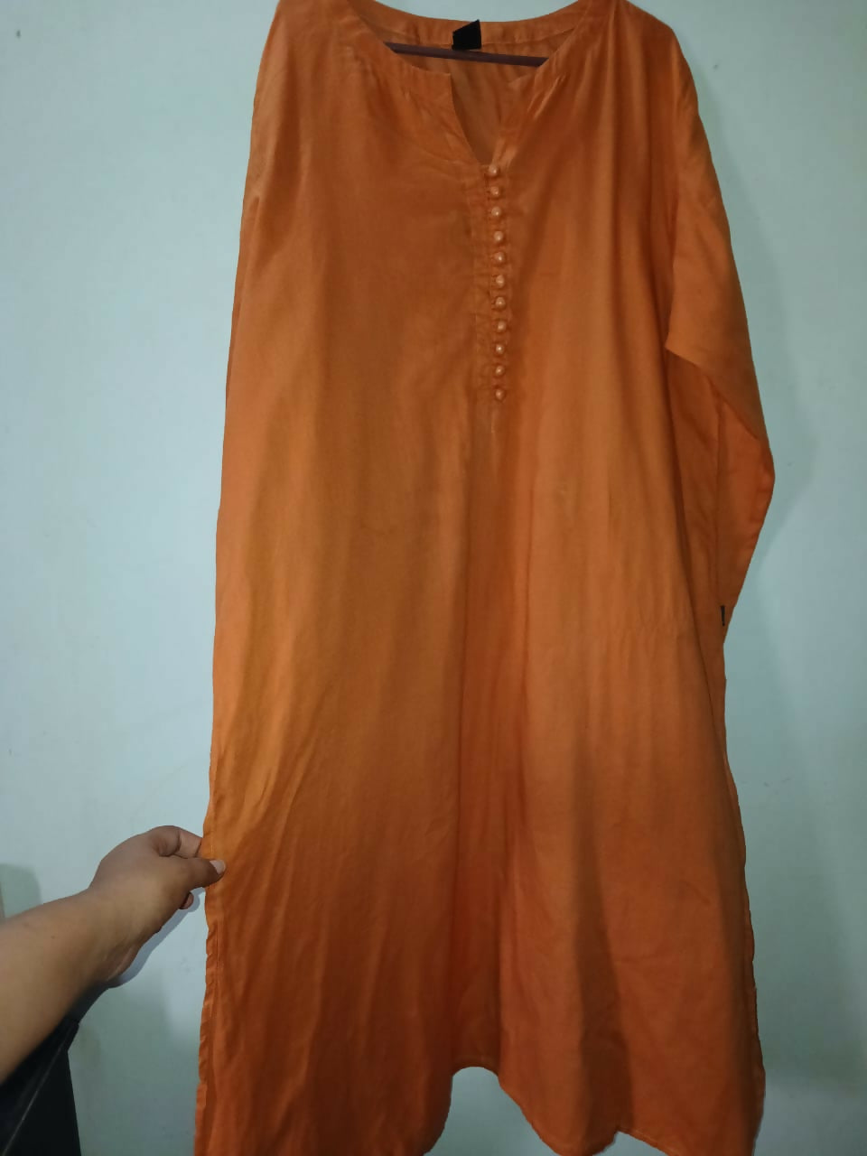 Ego | Women Branded Kurta | Large | Orange | Preloved
