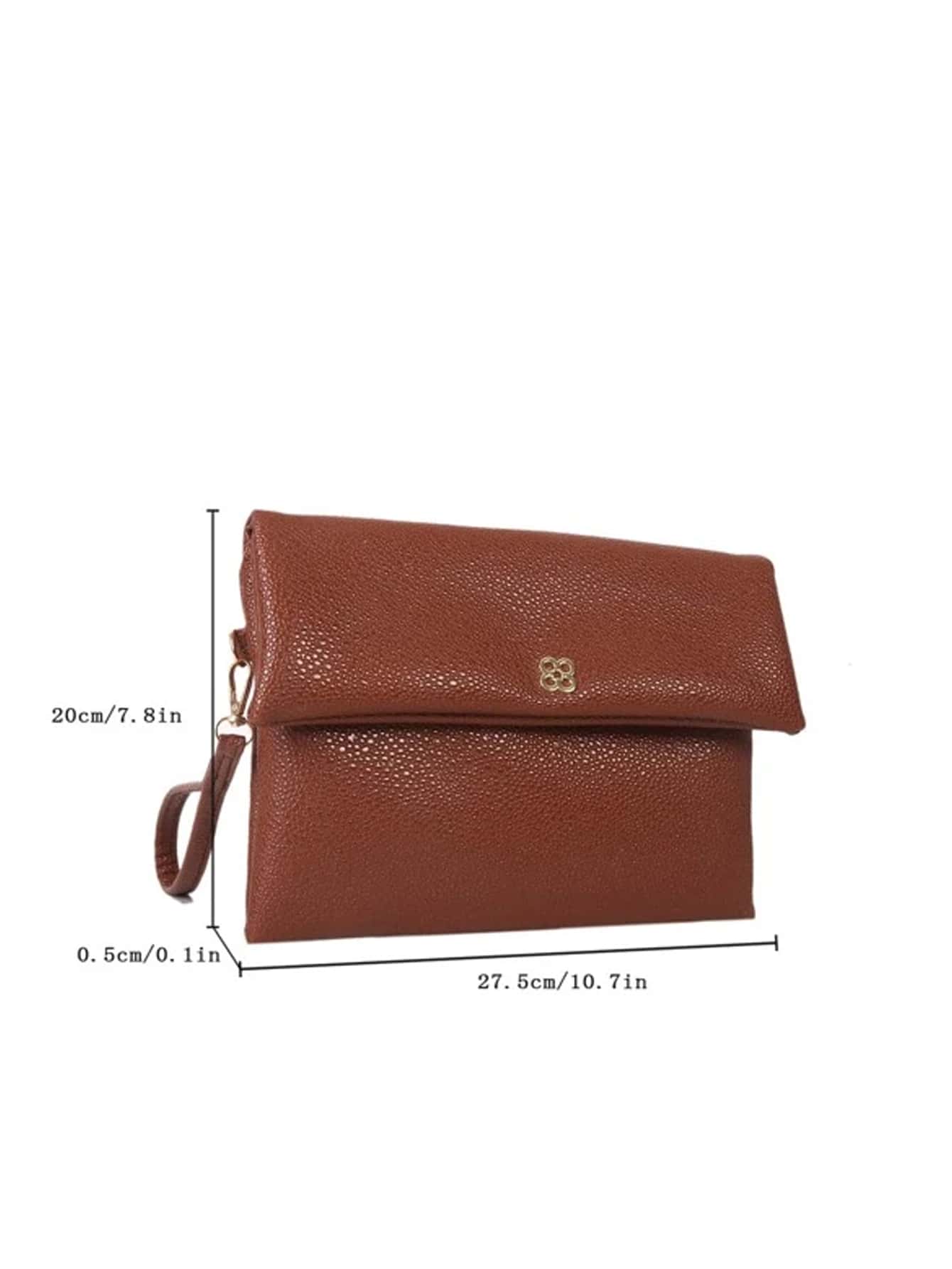 Buy SHEIN Fashionable,Minimalist,Casual,Litchi Embossed Flap Square Bag For Girl, Teen Girls in Pakistan