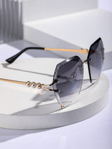 Buy SHEIN Faux Pearl Decor Rimless Fashion Glasses in Pakistan