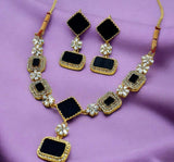 Square/Rectangle Drop Necklace Set-245 | Women Jewelry | Wedding Jewelry & Sets | Brand New