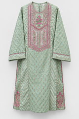 Ethnc | Women Branded Kurta | Light Green | Medium | Worn Once