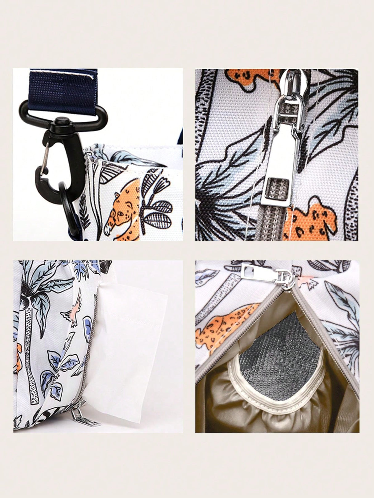 Buy SHEIN Floral Pattern Diaper Bag in Pakistan