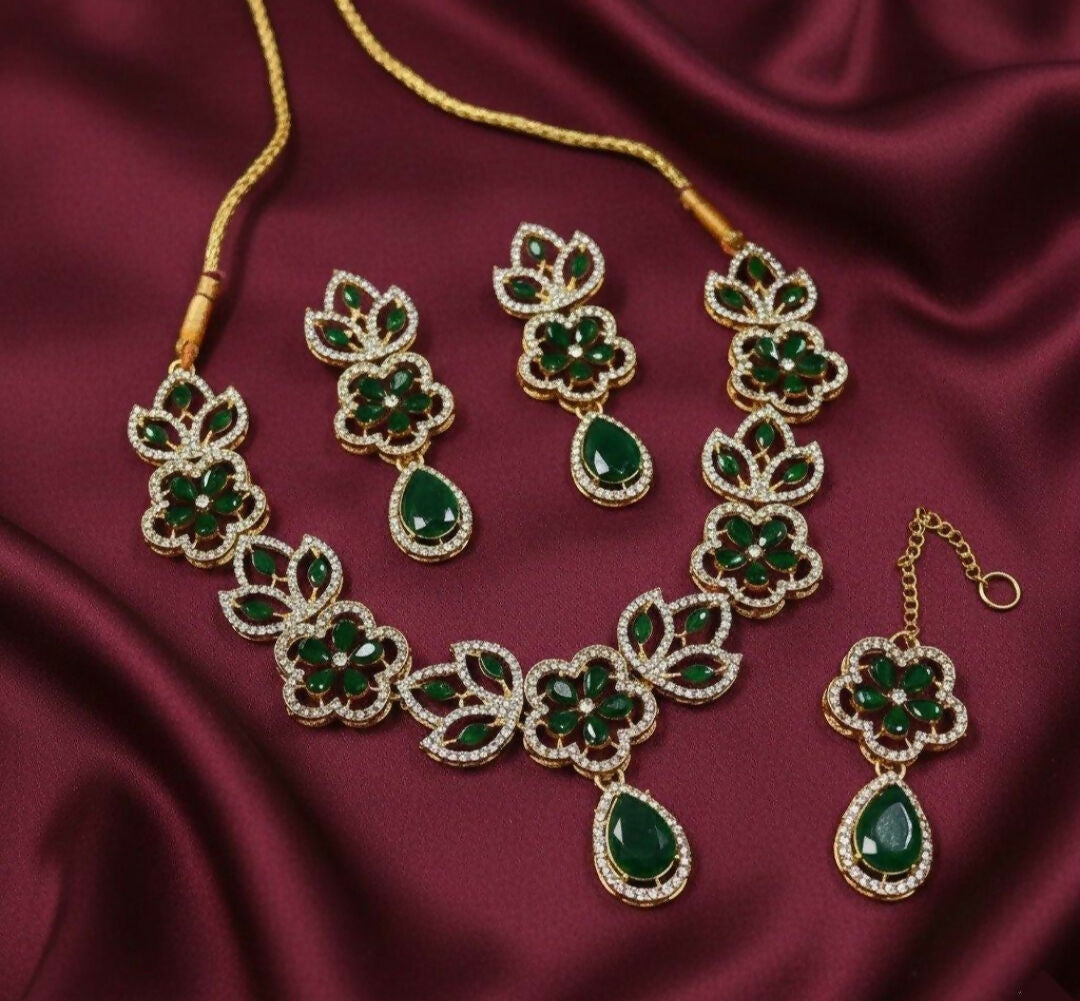 Tear Flower Necklace Set-00027 | Women Jewelry | Wedding Jewelry & Sets | Brand New