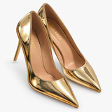 Golden Heels | Women Shoes | Heels | Size:39 | Brand New