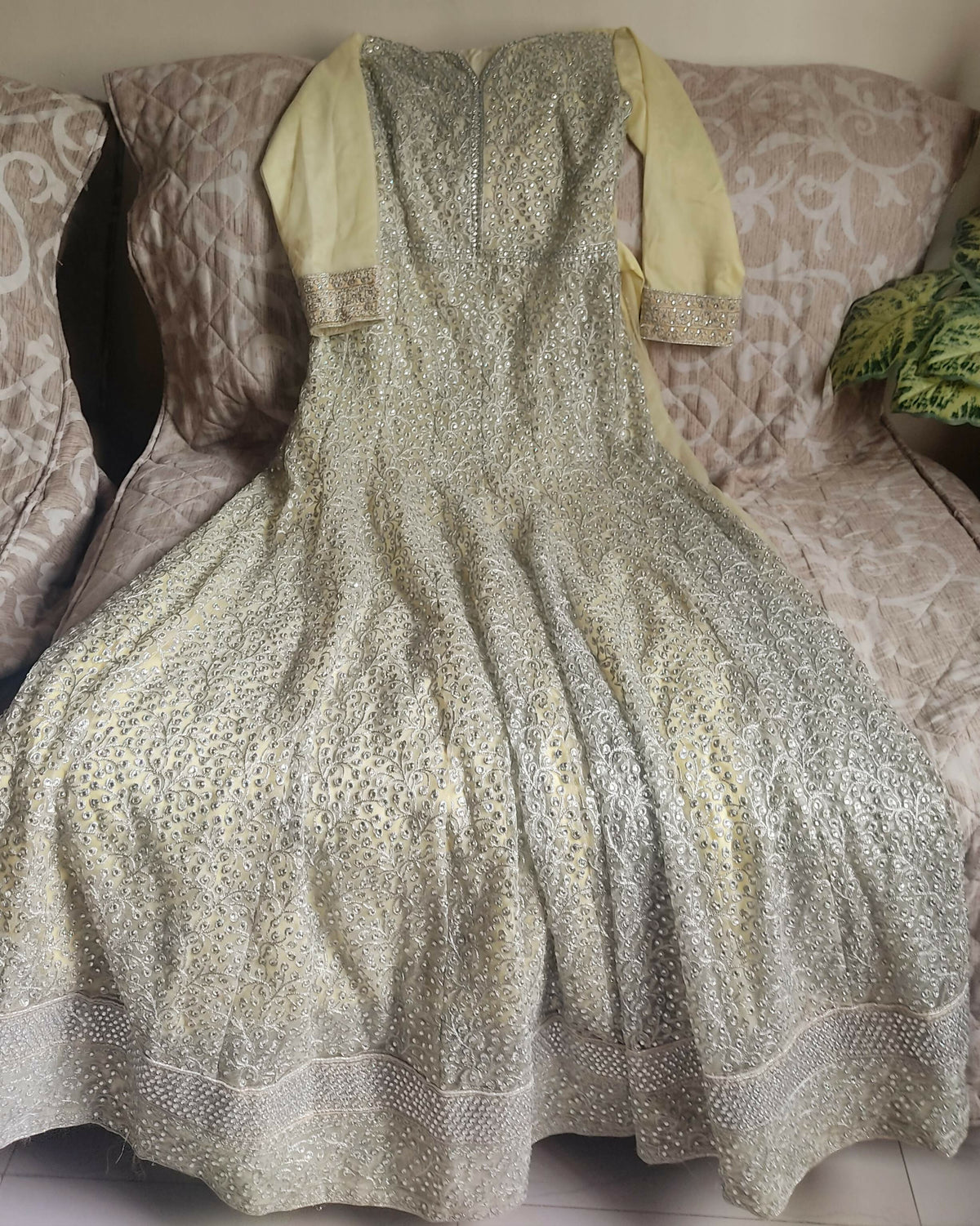 Lemon Yellow Maxi | Women Frocks & Maxis | Small | Preloved