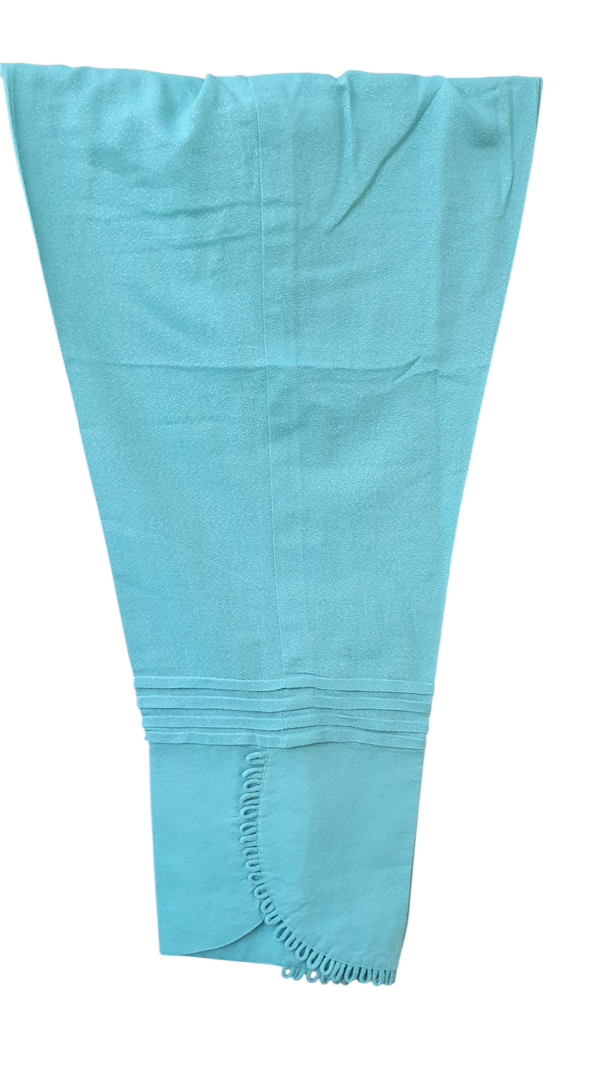Bareeze |Turquoise Lawn Karandi Shirt Trouser | Women Branded Shirt Trouser | Size Medium | Worn Once
