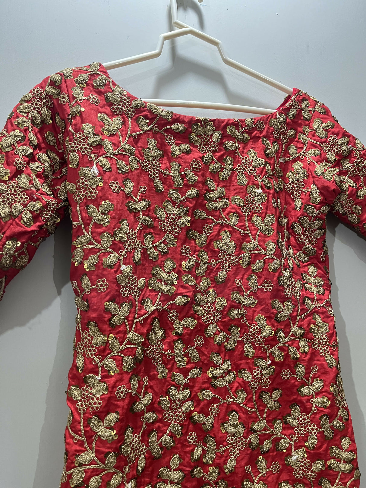 Embroidered Shirt | Kids | Girls Shalwar Kameez | Size: 6 to 7 Years | Worn Once