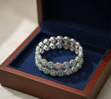 Round Flower Stone Bangle Set-00002 | Women Jewelry | Bangles/Bracelets | Brand New