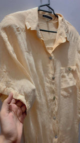 Pastel Yellow Stylish Western Top | Women Tops & Shirts | XLarge | Preloved