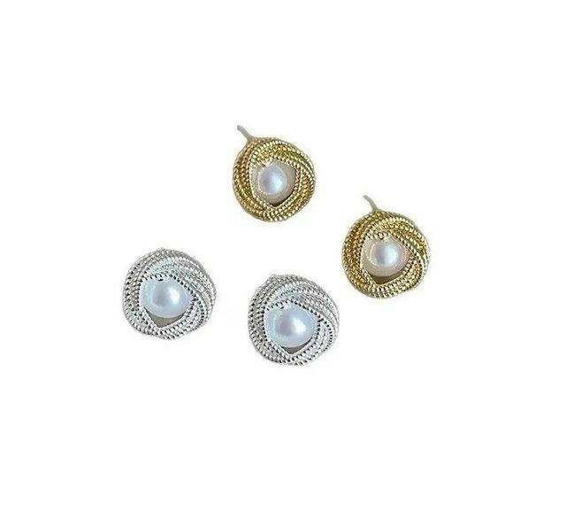 Round Tops Pair-01089 | Women Jewelry | Earrings | Brand New