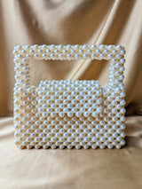 Square Pearls Beaded Bag | Women Bags | Size : 8x8 | New